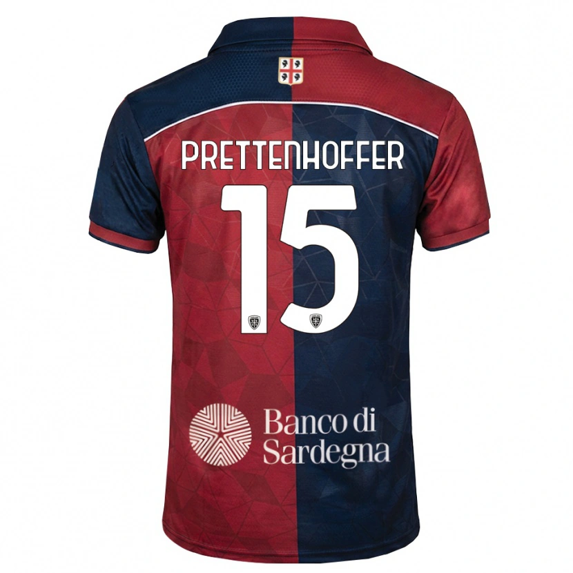 Danxen Mujer Camiseta Márton Prettenhoffer #15 Burdeos Azul Real 1ª Equipación 2026/27 La Camisa