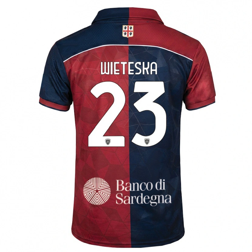 Danxen Mujer Camiseta Mateusz Wieteska #23 Burdeos Azul Real 1ª Equipación 2026/27 La Camisa