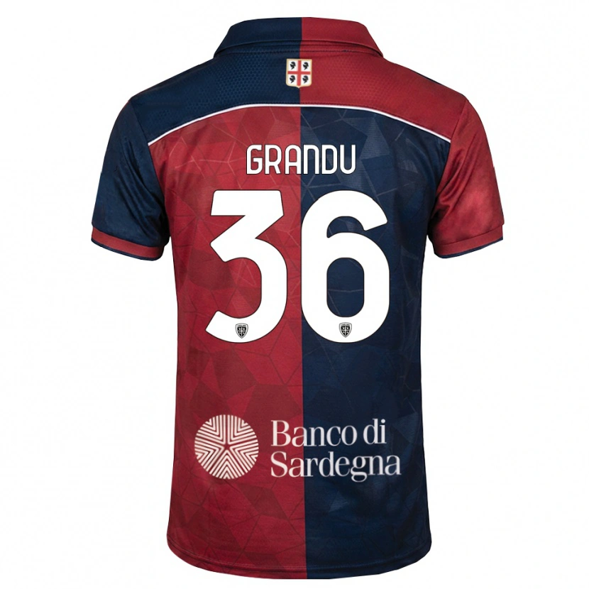Danxen Mujer Camiseta Nicola Grandu #36 Burdeos Azul Real 1ª Equipación 2026/27 La Camisa