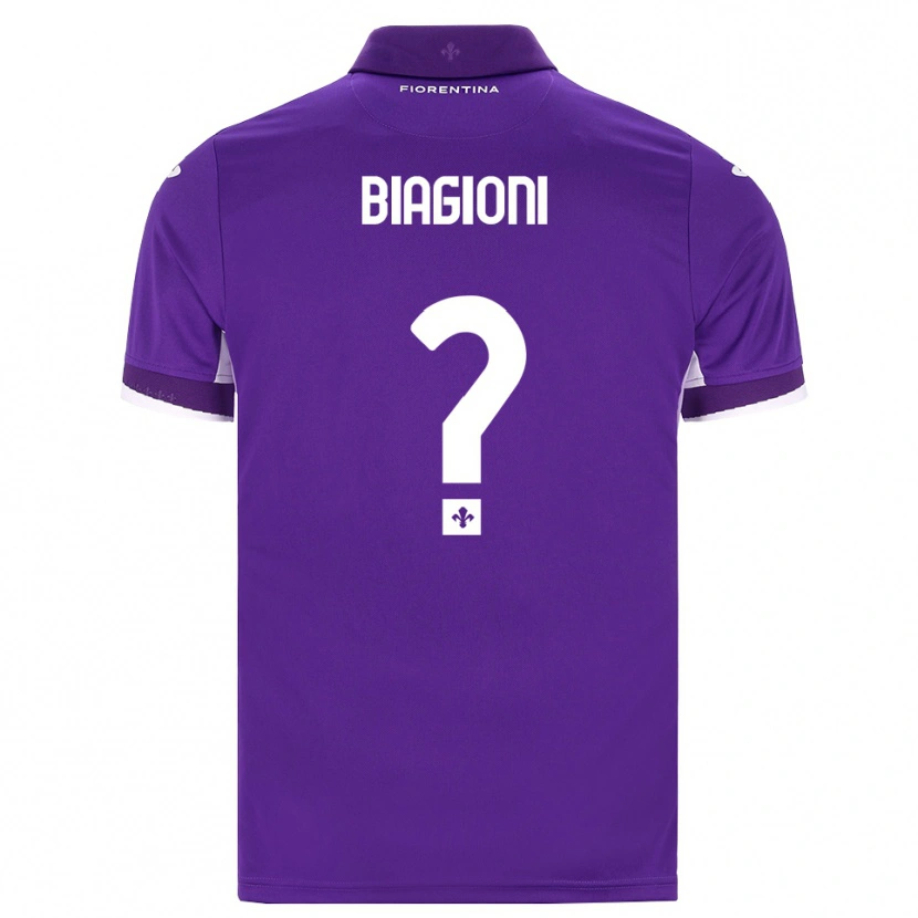 Danxen Mujer Camiseta Lorenzo Biagioni #0 Morado Blanco Rosa 1ª Equipación 2026/27 La Camisa