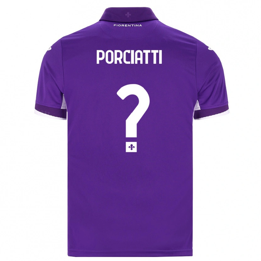 Danxen Mujer Camiseta Filippo Porciatti #0 Morado Blanco Rosa 1ª Equipación 2026/27 La Camisa