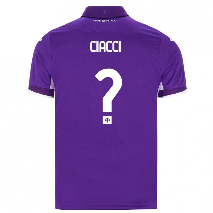 Danxen Mujer Camiseta Niccolò Ciacci #0 Morado Blanco Rosa 1ª Equipación 2026/27 La Camisa