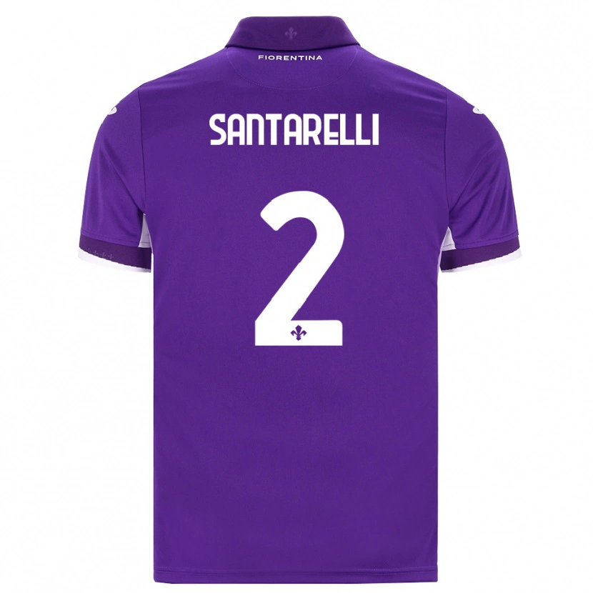 Danxen Mujer Camiseta Andrea Santarelli #2 Morado Blanco Rosa 1ª Equipación 2026/27 La Camisa