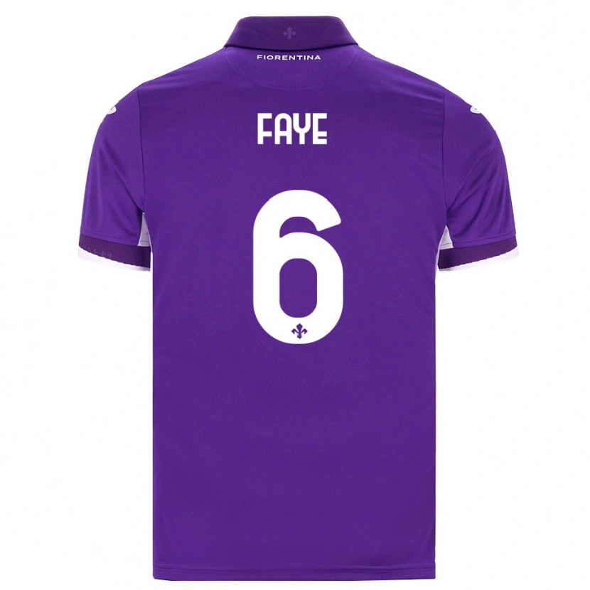 Danxen Mujer Camiseta Moussa Faye #6 Morado Blanco Rosa 1ª Equipación 2026/27 La Camisa