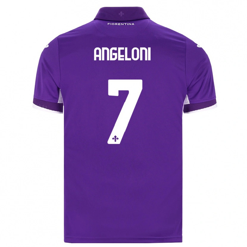 Danxen Mujer Camiseta Alberto Angeloni #7 Morado Blanco Rosa 1ª Equipación 2026/27 La Camisa