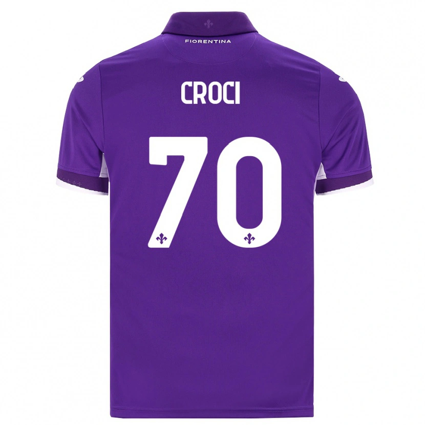 Danxen Mujer Camiseta Federico Croci #70 Morado Blanco Rosa 1ª Equipación 2026/27 La Camisa