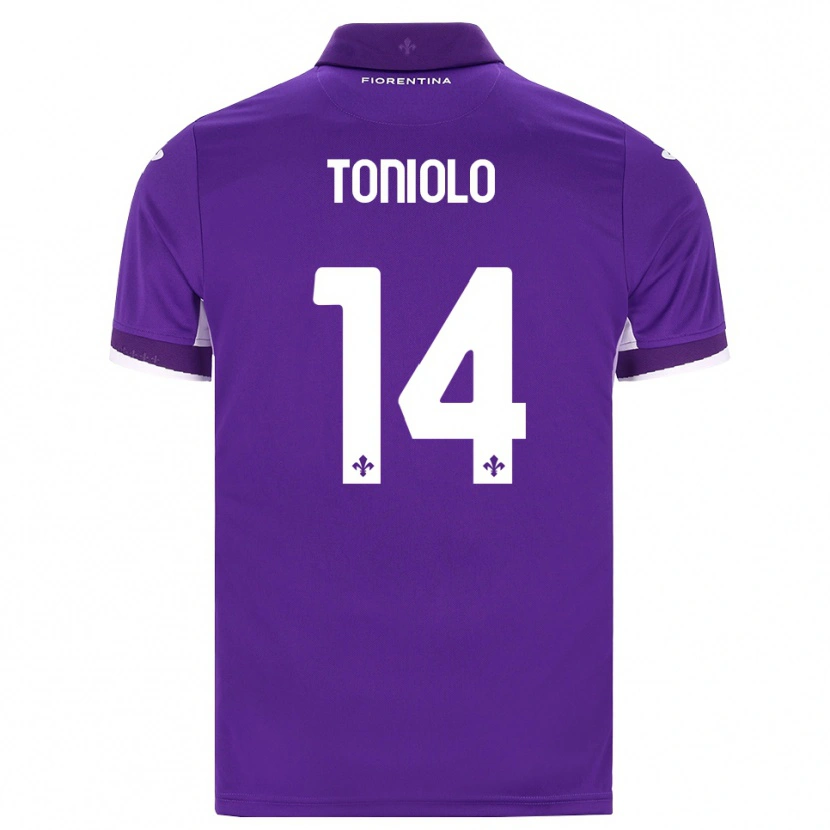 Danxen Mujer Camiseta Martina Toniolo #14 Morado Blanco Rosa 1ª Equipación 2026/27 La Camisa