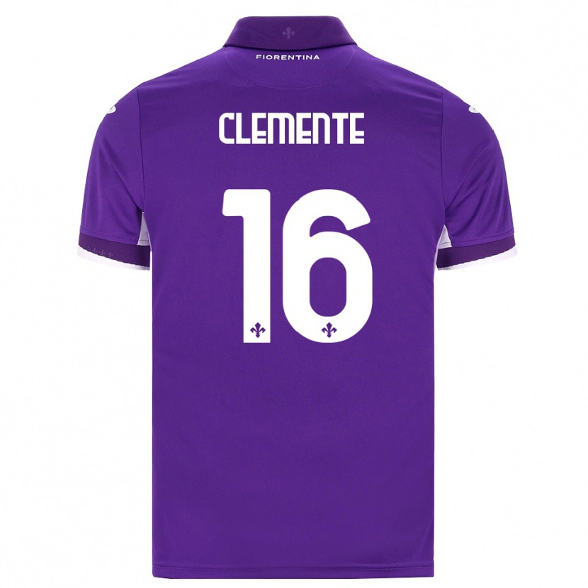 Danxen Mujer Camiseta Raffaele Clemente #16 Morado Blanco Rosa 1ª Equipación 2026/27 La Camisa