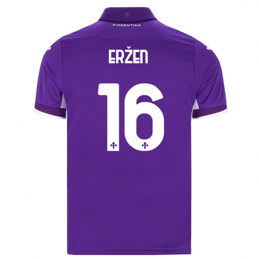 Danxen Mujer Camiseta Kaja Erzen #16 Morado Blanco Rosa 1ª Equipación 2026/27 La Camisa