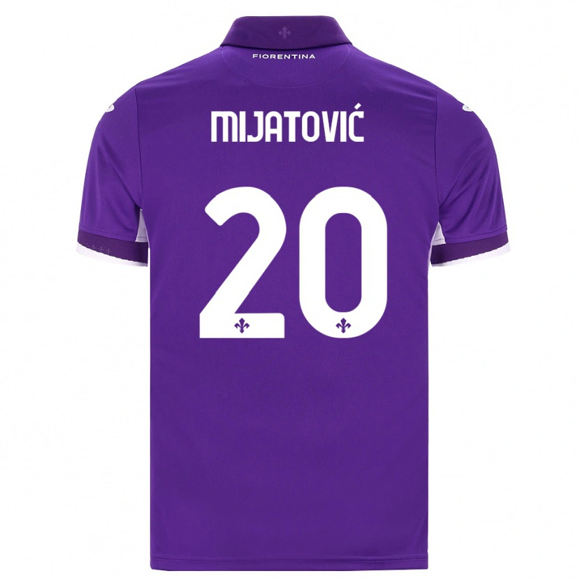 Danxen Mujer Camiseta Milica Mijatović #20 Morado Blanco Rosa 1ª Equipación 2026/27 La Camisa