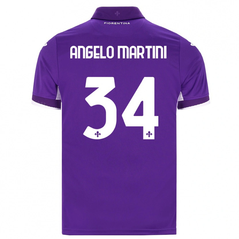 Danxen Mujer Camiseta Angelo Martini #34 Morado Blanco Rosa 1ª Equipación 2026/27 La Camisa