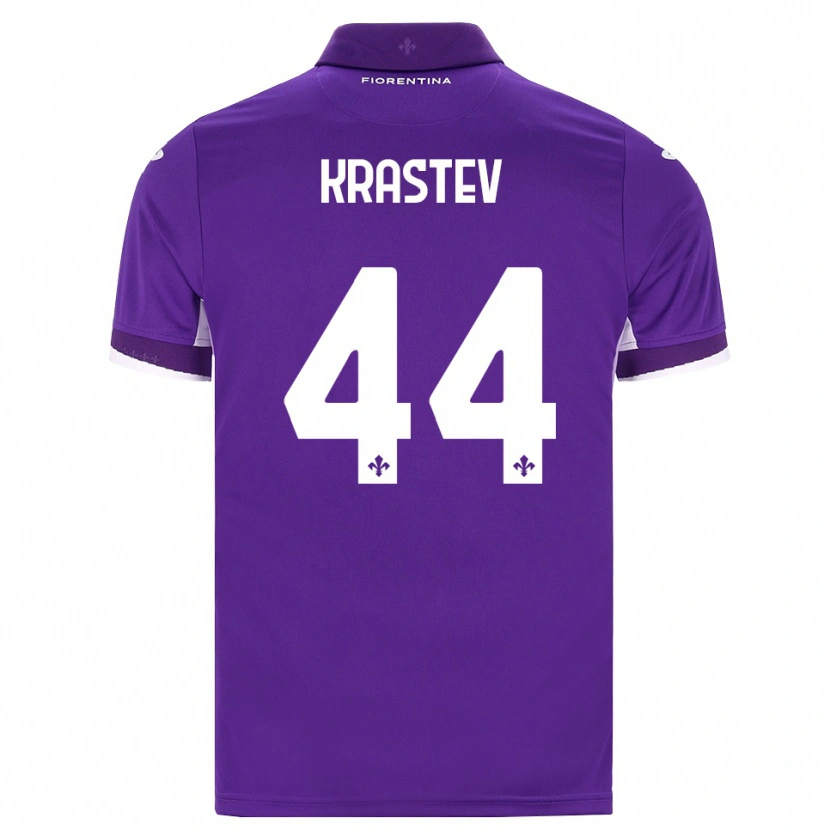 Danxen Mujer Camiseta Dimo Krastev #44 Morado Blanco Rosa 1ª Equipación 2026/27 La Camisa