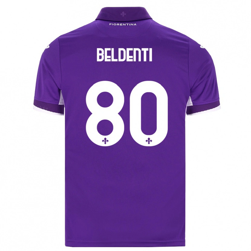 Danxen Mujer Camiseta Dennis Beldenti #80 Morado Blanco Rosa 1ª Equipación 2026/27 La Camisa