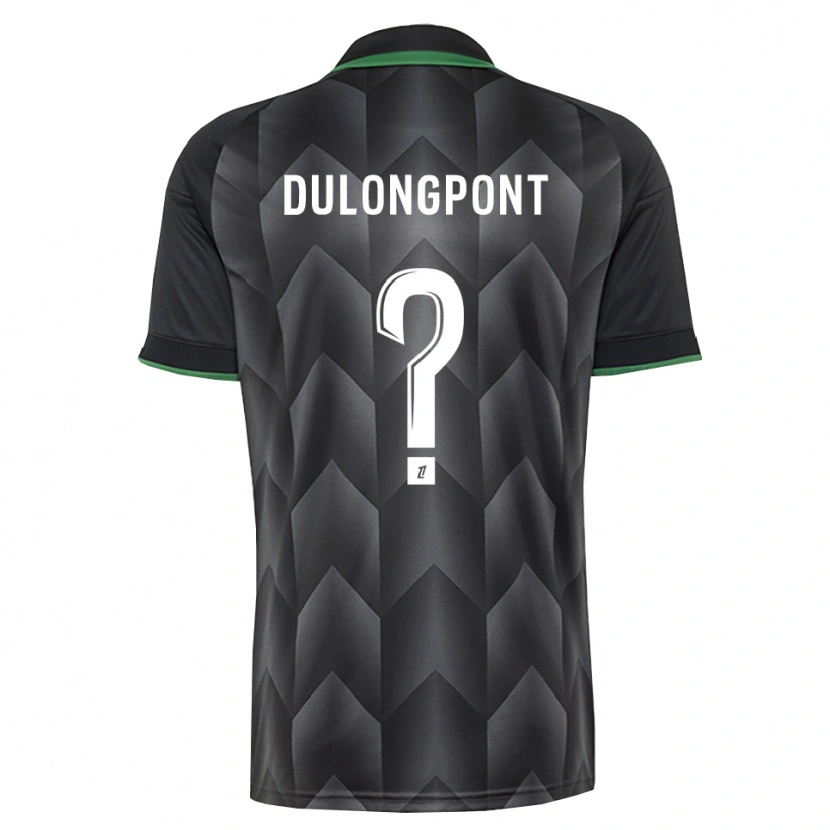 Danxen Mujer Camiseta Tom Dulongpont #0 Verde Blanco Negro 2ª Equipación 2026/27 La Camisa