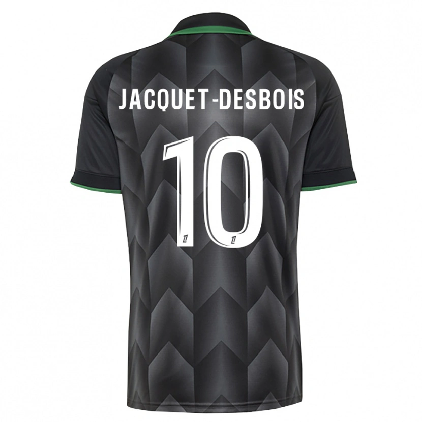 Danxen Mujer Camiseta Tairik Jacquet-Desbois #10 Verde Blanco Negro 2ª Equipación 2026/27 La Camisa