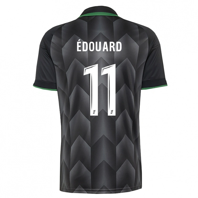 Danxen Mujer Camiseta Odsonne Édouard #11 Verde Blanco Negro 2ª Equipación 2026/27 La Camisa