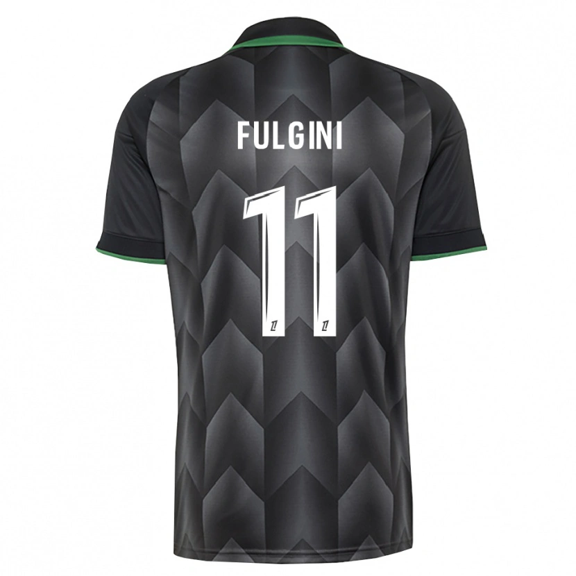 Danxen Mujer Camiseta Angelo Fulgini #11 Verde Blanco Negro 2ª Equipación 2026/27 La Camisa