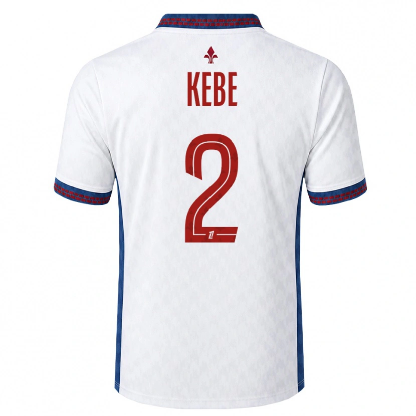 Danxen Mujer Camiseta Hamadi Kebe #2 Rojo Blanco Azul 2ª Equipación 2026/27 La Camisa