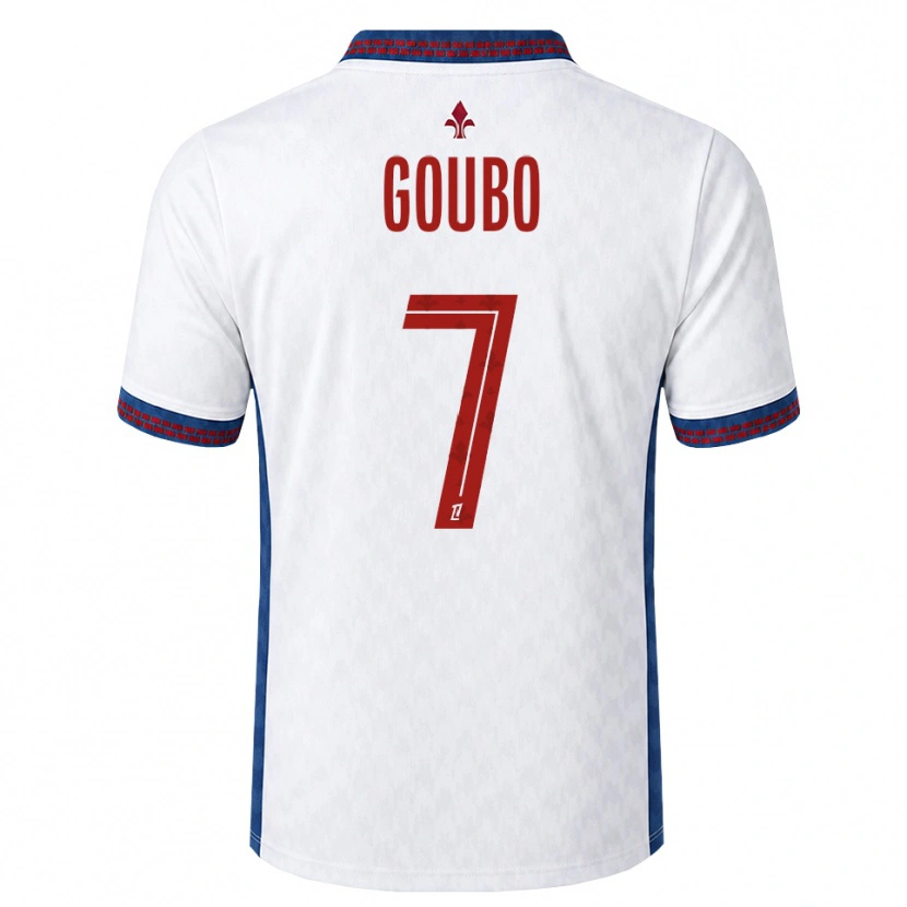 Danxen Mujer Camiseta Antoine Goubo #7 Rojo Blanco Azul 2ª Equipación 2026/27 La Camisa