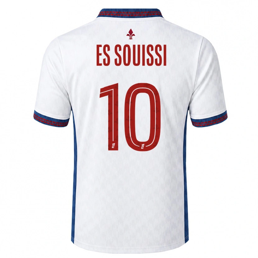 Danxen Mujer Camiseta Yllian Es Souissi #10 Rojo Blanco Azul 2ª Equipación 2026/27 La Camisa
