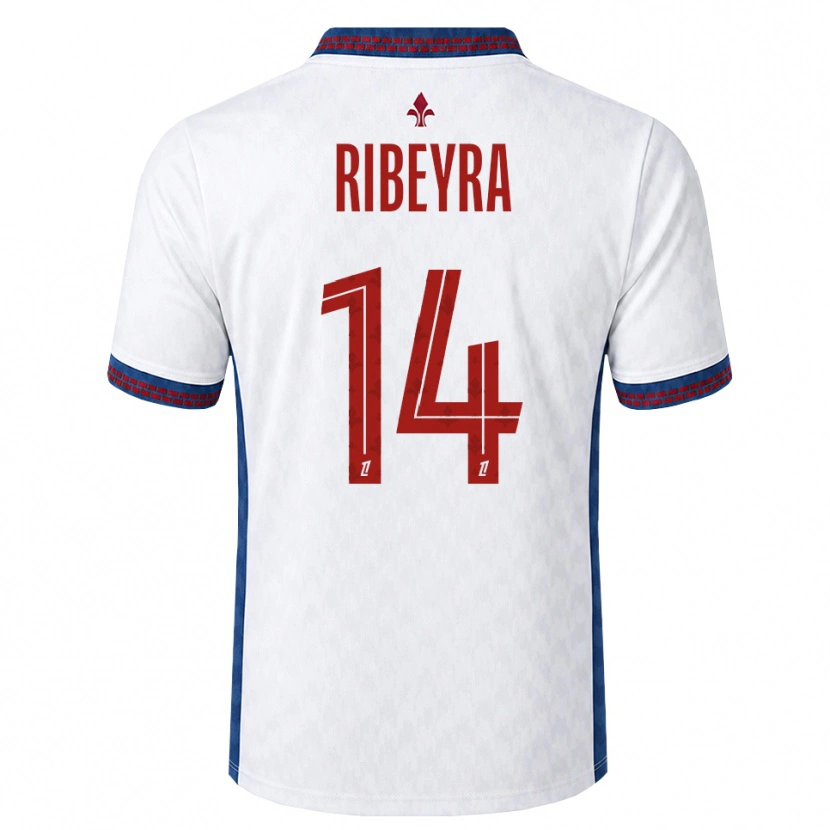 Danxen Mujer Camiseta Anaïs Ribeyra #14 Rojo Blanco Azul 2ª Equipación 2026/27 La Camisa