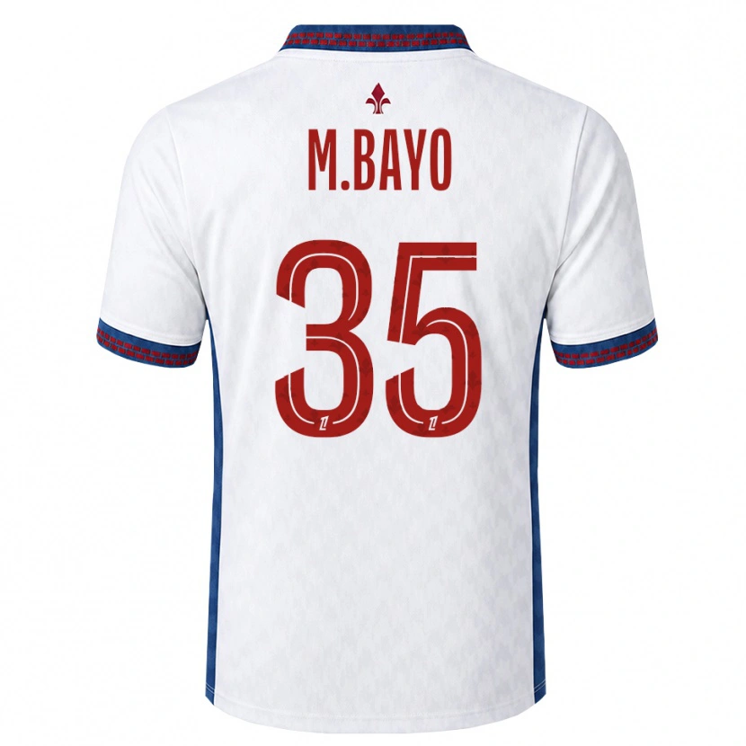 Danxen Mujer Camiseta Mohamed Bayo #35 Rojo Blanco Azul 2ª Equipación 2026/27 La Camisa