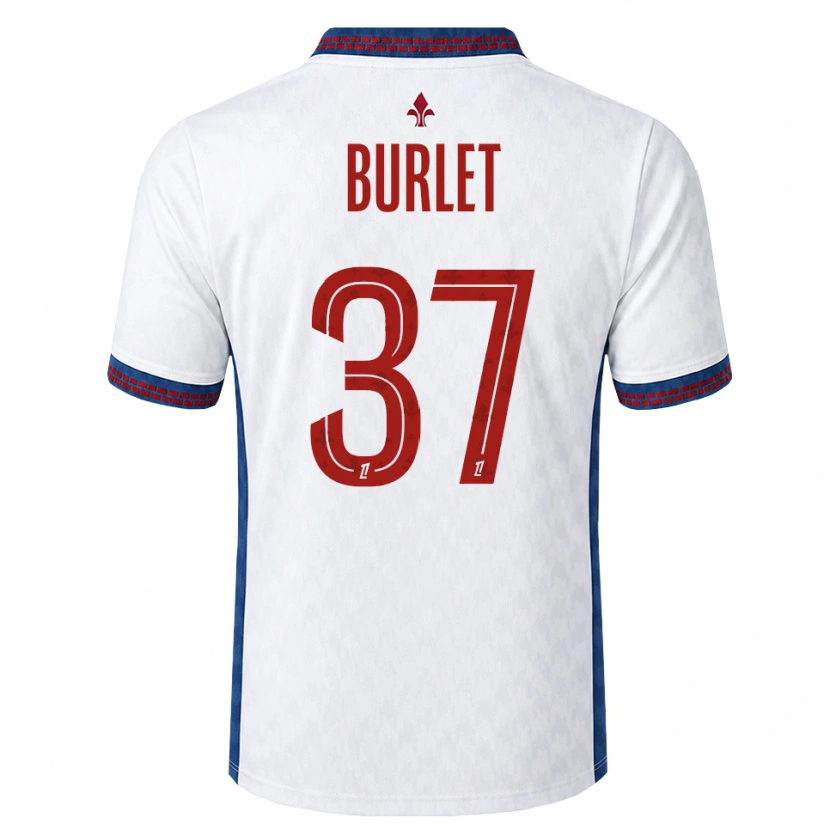 Danxen Mujer Camiseta Vincent Burlet #37 Rojo Blanco Azul 2ª Equipación 2026/27 La Camisa