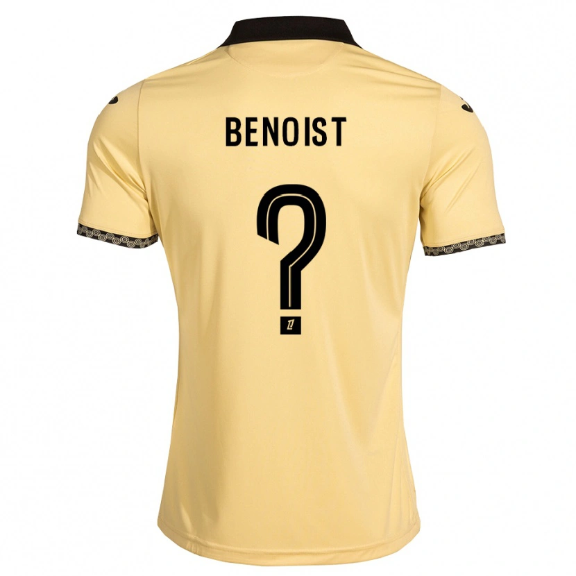 Danxen Mujer Camiseta Baptiste Benoist #0 Blanco Navajo Negro 2ª Equipación 2026/27 La Camisa