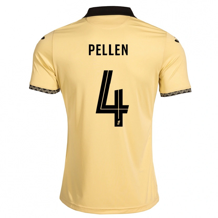 Danxen Mujer Camiseta Louise Pellen #4 Blanco Navajo Negro 2ª Equipación 2026/27 La Camisa