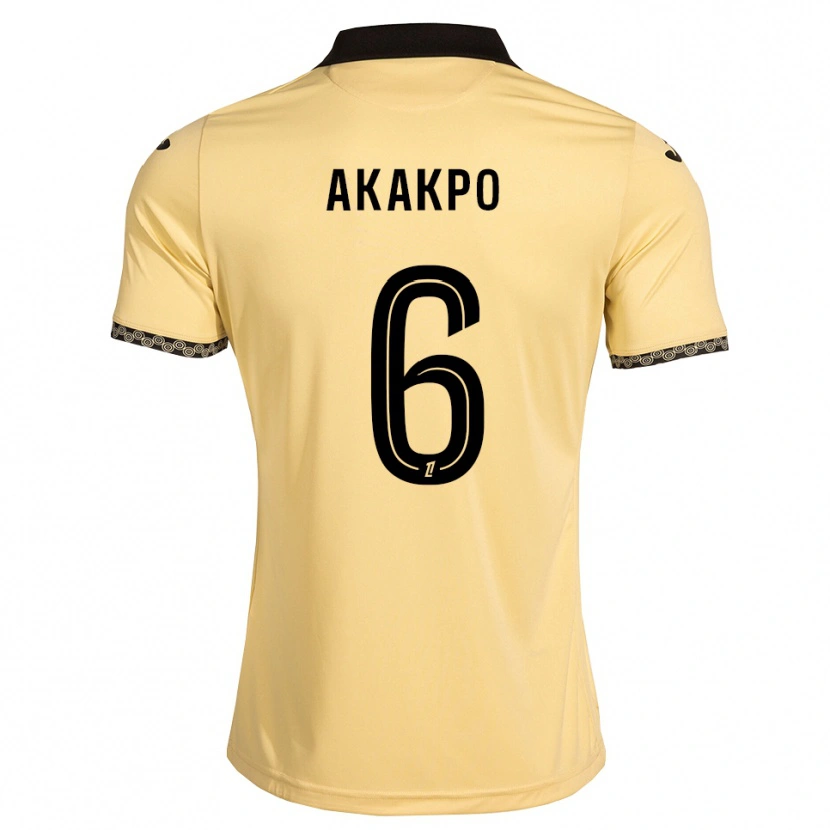 Danxen Mujer Camiseta Izak Akakpo #6 Blanco Navajo Negro 2ª Equipación 2026/27 La Camisa