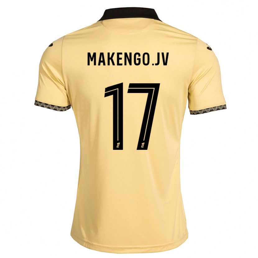 Danxen Mujer Camiseta Jean-Victor Makengo #17 Blanco Navajo Negro 2ª Equipación 2026/27 La Camisa