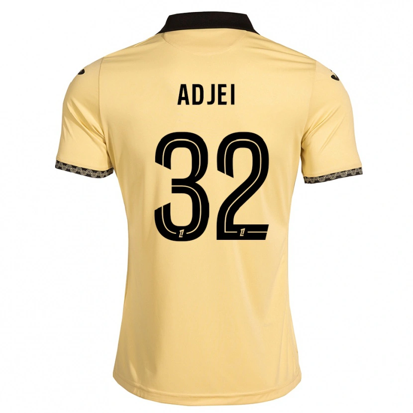 Danxen Mujer Camiseta Nathaniel Adjei #32 Blanco Navajo Negro 2ª Equipación 2026/27 La Camisa