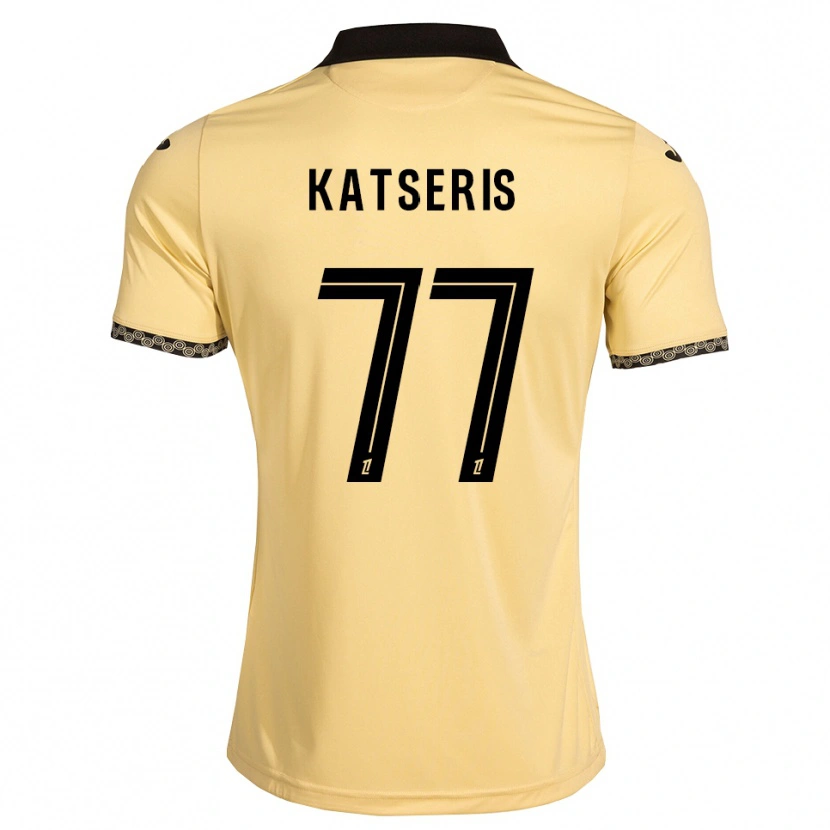 Danxen Mujer Camiseta Panos Katseris #77 Blanco Navajo Negro 2ª Equipación 2026/27 La Camisa