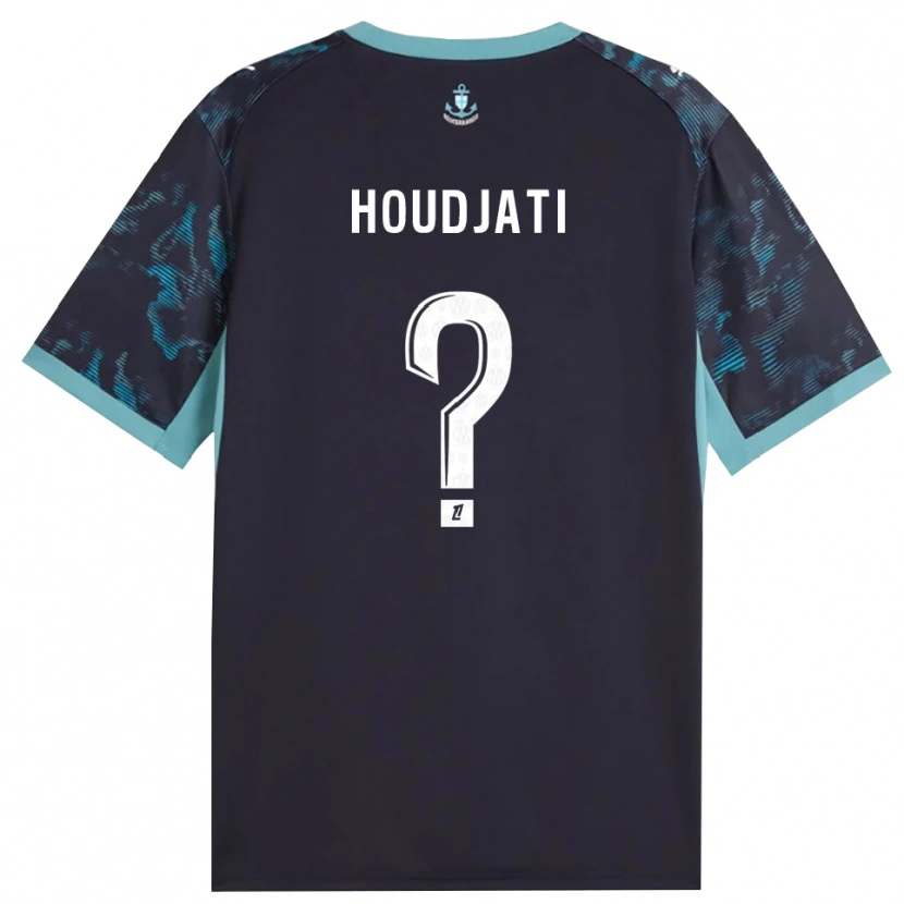Danxen Mujer Camiseta Naïm Houdjati #0 Turquesa Pálido Blanco Negro 2ª Equipación 2026/27 La Camisa