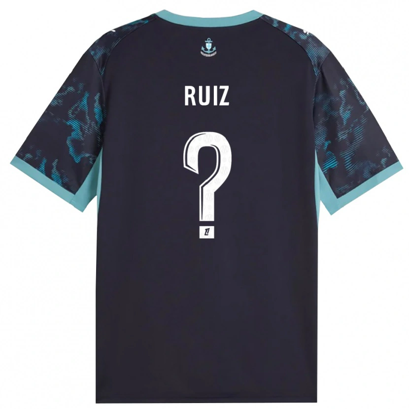 Danxen Mujer Camiseta Pedro Ruiz #0 Turquesa Pálido Blanco Negro 2ª Equipación 2026/27 La Camisa