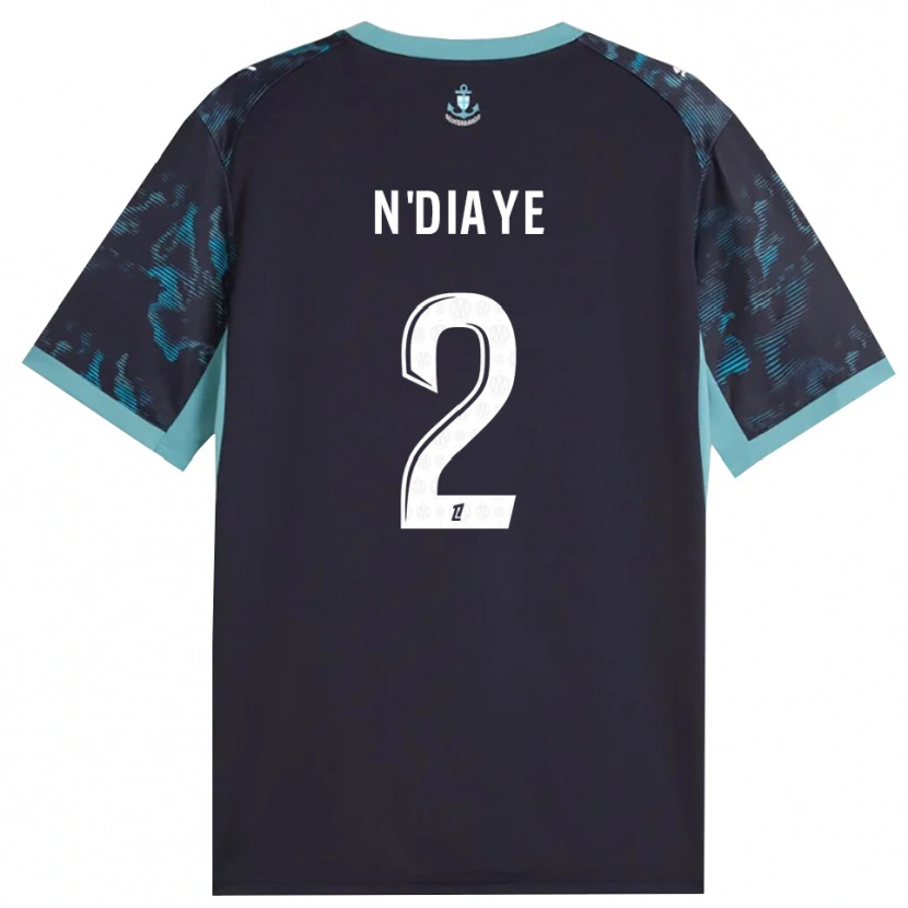 Danxen Mujer Camiseta Osmane N'diaye #2 Turquesa Pálido Blanco Negro 2ª Equipación 2026/27 La Camisa