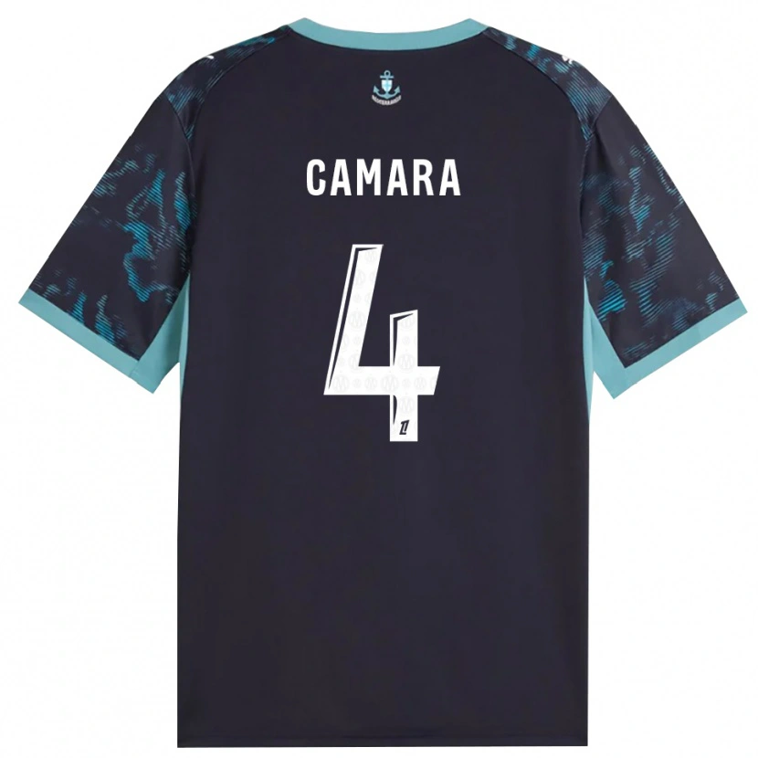 Danxen Mujer Camiseta Fodé Camara #4 Turquesa Pálido Blanco Negro 2ª Equipación 2026/27 La Camisa