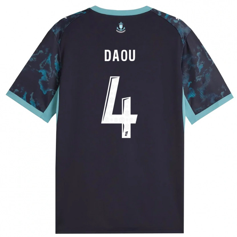 Danxen Mujer Camiseta Raimane Daou #4 Turquesa Pálido Blanco Negro 2ª Equipación 2026/27 La Camisa