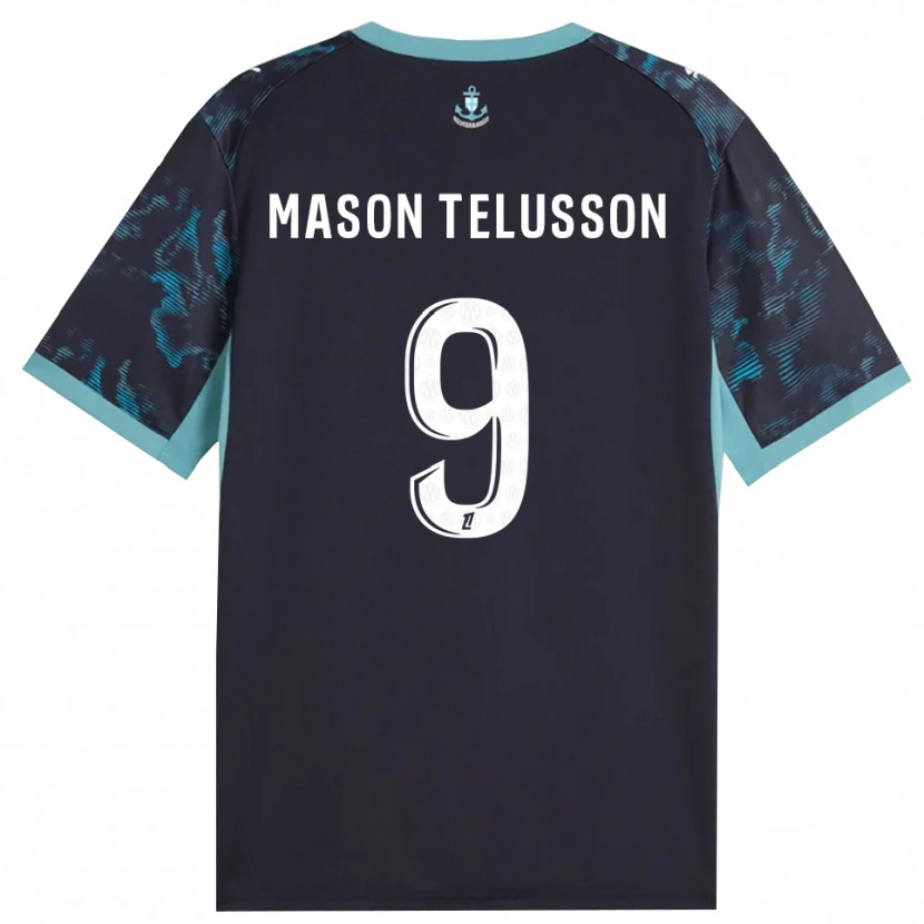 Danxen Mujer Camiseta Jah-Mason Telusson #9 Turquesa Pálido Blanco Negro 2ª Equipación 2026/27 La Camisa