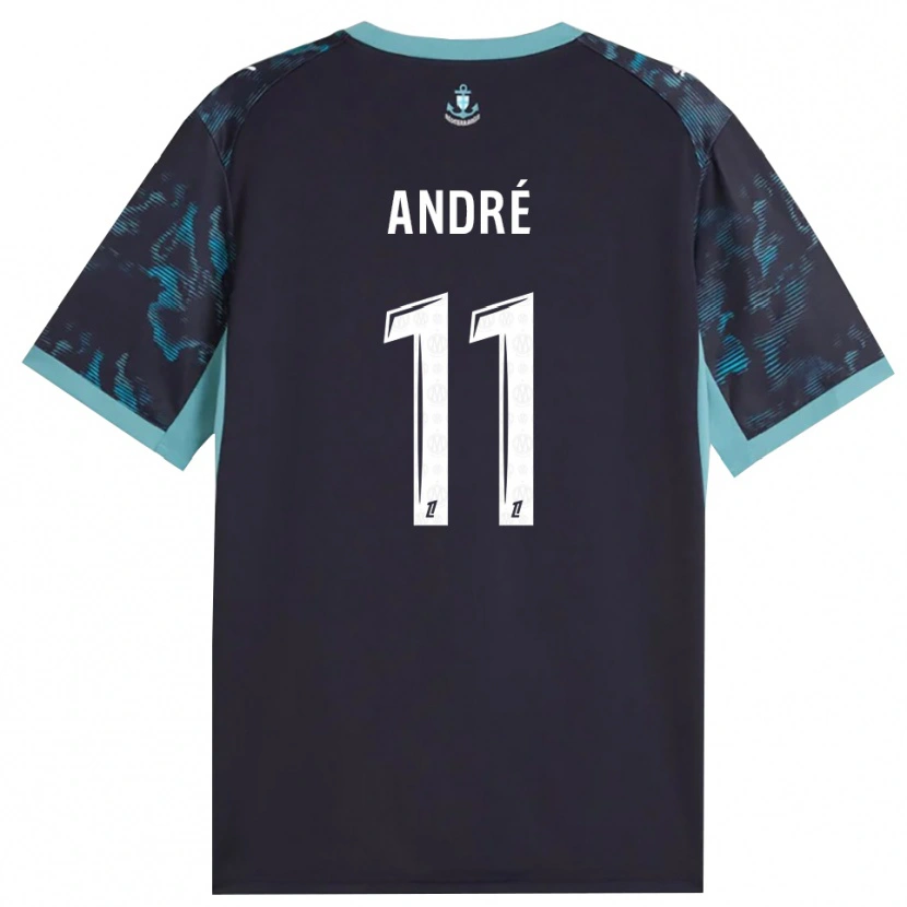 Danxen Mujer Camiseta Kalvin André #11 Turquesa Pálido Blanco Negro 2ª Equipación 2026/27 La Camisa