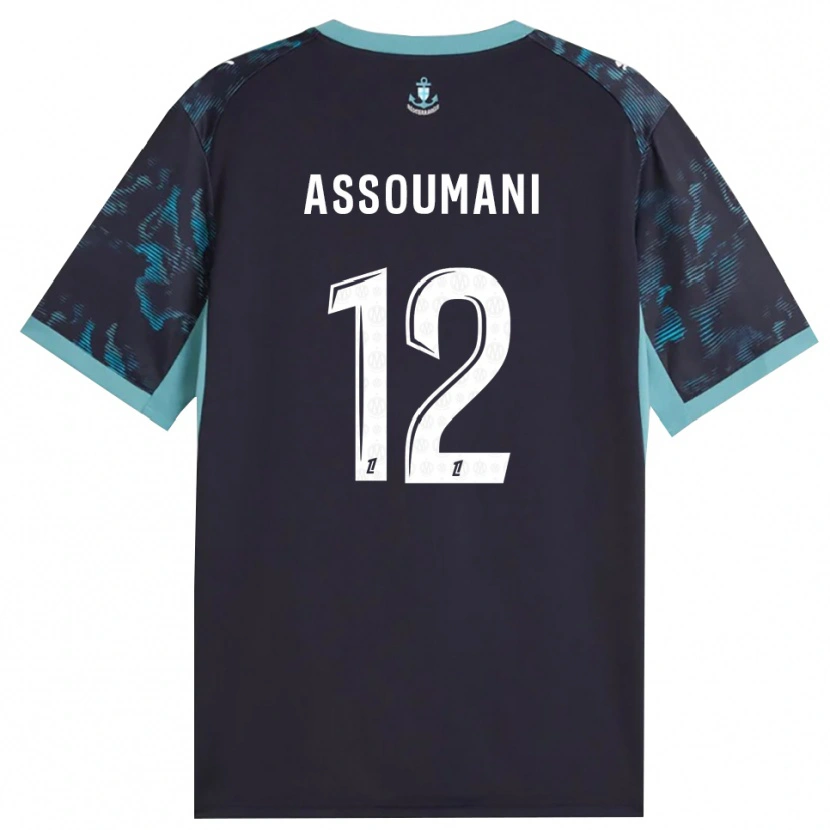 Danxen Mujer Camiseta Saïfi Assoumani #12 Turquesa Pálido Blanco Negro 2ª Equipación 2026/27 La Camisa