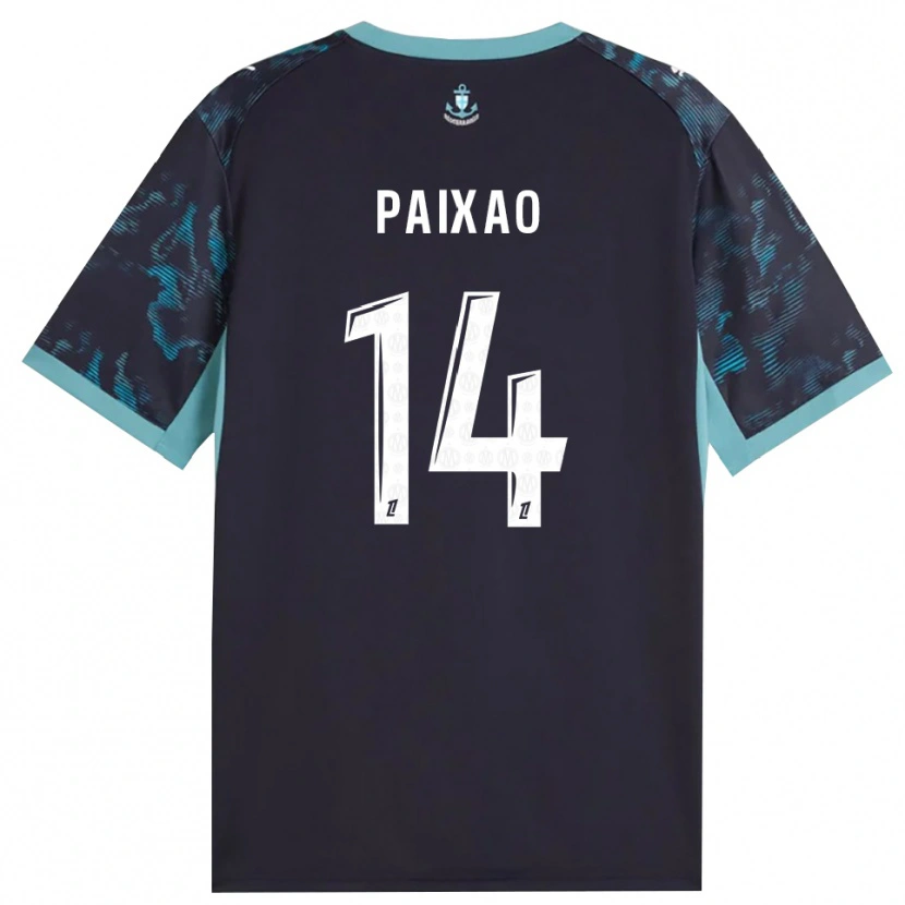 Danxen Mujer Camiseta Igor Paixão #14 Turquesa Pálido Blanco Negro 2ª Equipación 2026/27 La Camisa