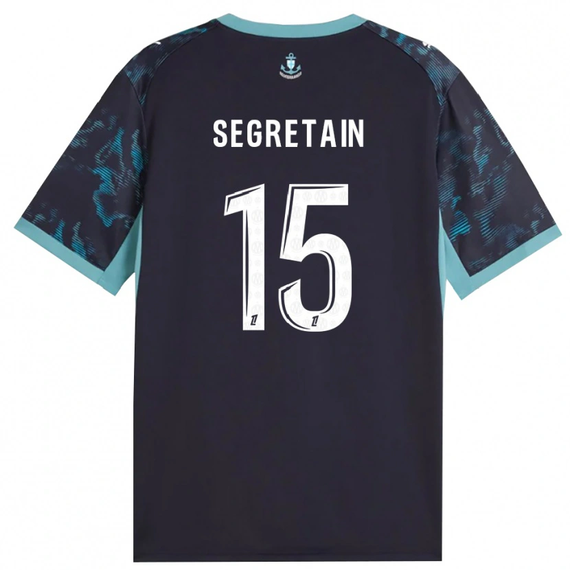 Danxen Mujer Camiseta Julie Ségrétain #15 Turquesa Pálido Blanco Negro 2ª Equipación 2026/27 La Camisa