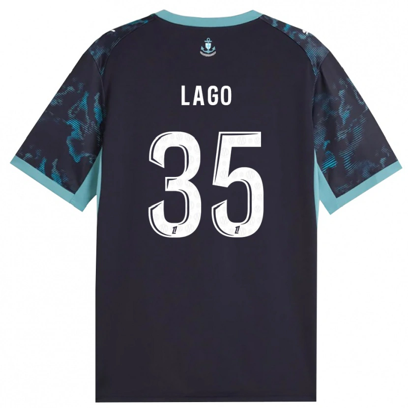 Danxen Mujer Camiseta Ange Lago #35 Turquesa Pálido Blanco Negro 2ª Equipación 2026/27 La Camisa