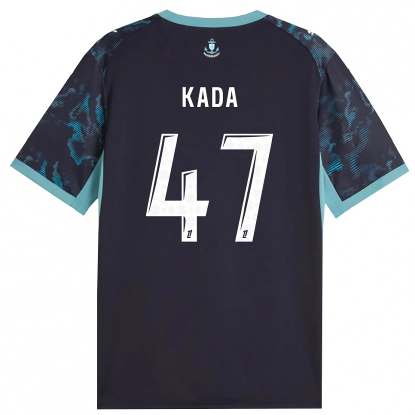 Danxen Mujer Camiseta Joakim Kada #47 Turquesa Pálido Blanco Negro 2ª Equipación 2026/27 La Camisa