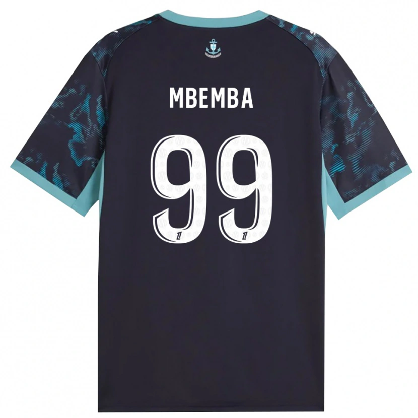 Danxen Mujer Camiseta Chancel Mbemba #99 Turquesa Pálido Blanco Negro 2ª Equipación 2026/27 La Camisa