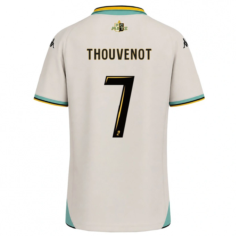 Danxen Mujer Camiseta Jules Thouvenot #7 Blanco Floral Negro 2ª Equipación 2026/27 La Camisa