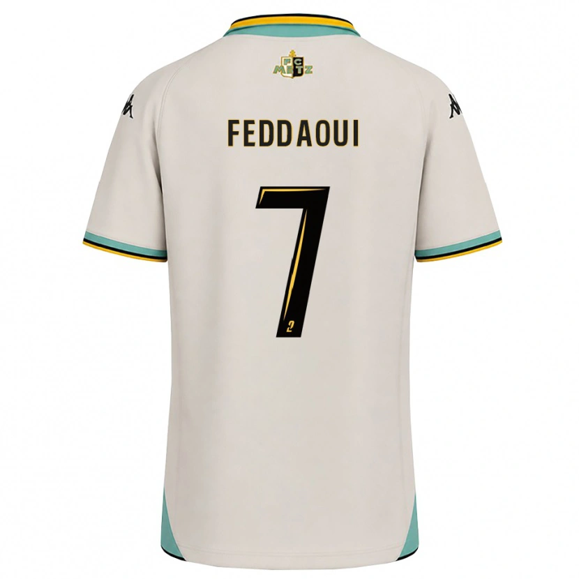 Danxen Mujer Camiseta Leina Feddaoui #7 Blanco Floral Negro 2ª Equipación 2026/27 La Camisa