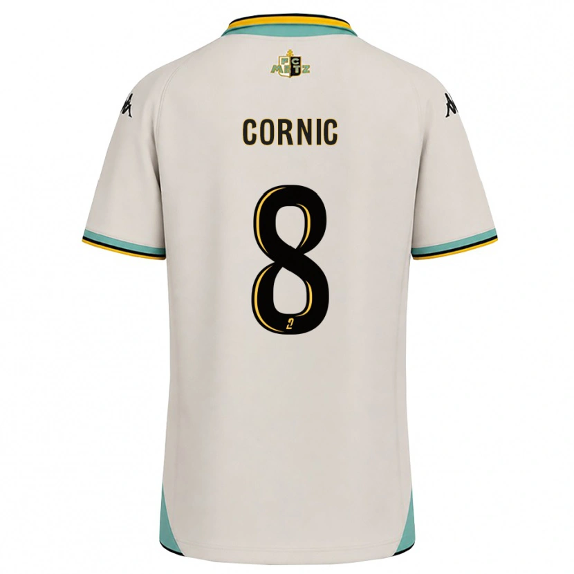 Danxen Mujer Camiseta Andréa Cornic #8 Blanco Floral Negro 2ª Equipación 2026/27 La Camisa