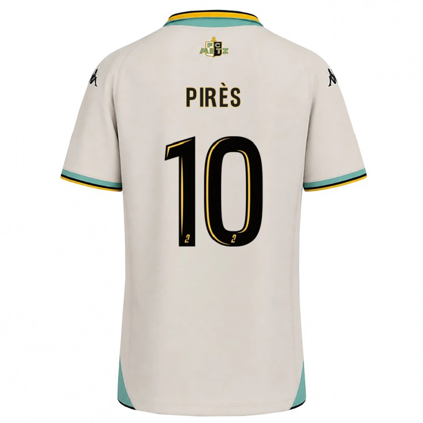 Danxen Mujer Camiseta Théo Pirès #10 Blanco Floral Negro 2ª Equipación 2026/27 La Camisa
